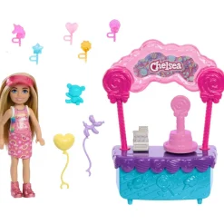 Barbie Nuket Ja Kotileikki*nukke Chelsea ja karkkikoju