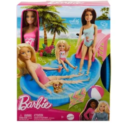 Barbie Nuket Ja Kotileikki*uima-allas ja nukke