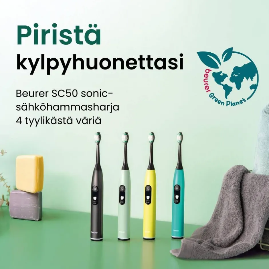 Beurer Hammashoito*sähköhammasharja Sonic SC50 Peppermint