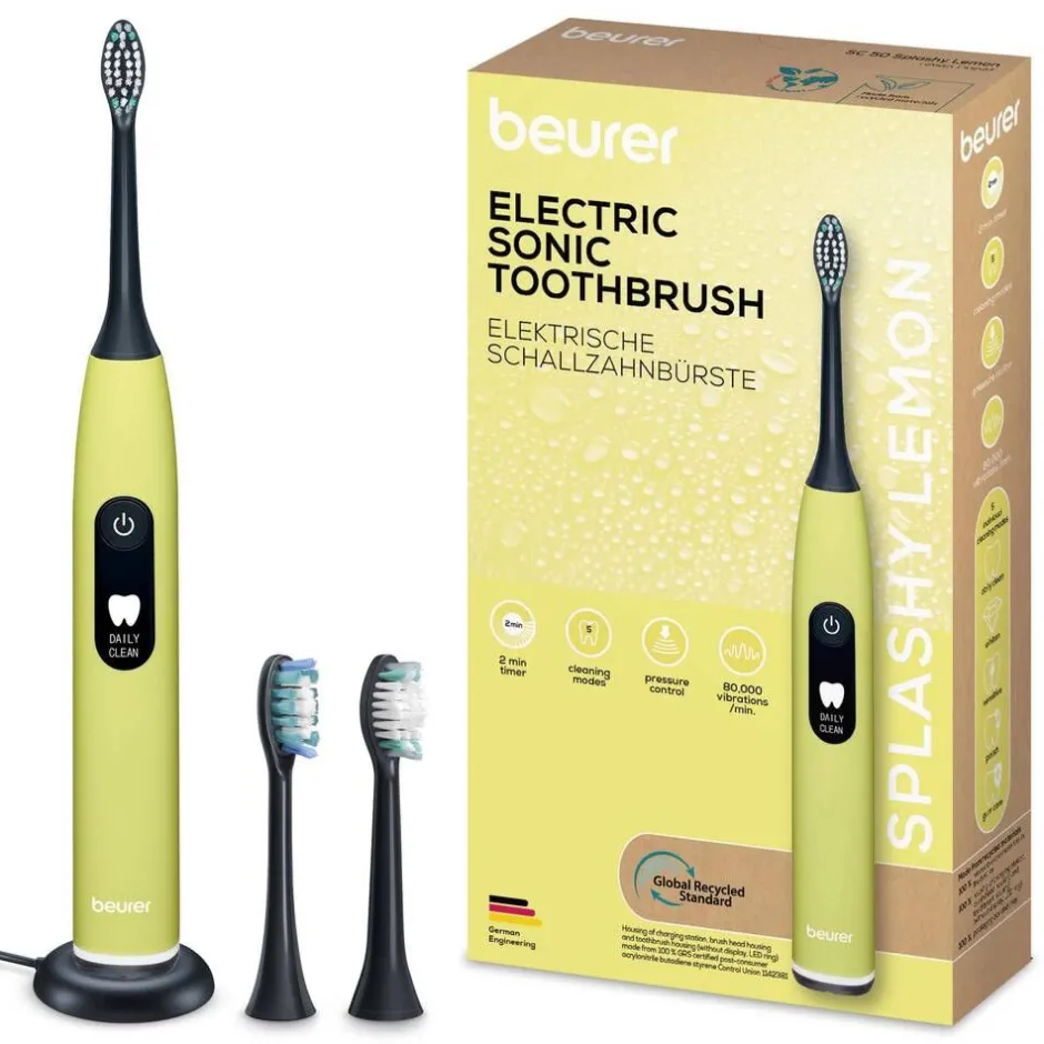 Beurer Hammashoito*sähköhammasharja Sonic SC50 Splashy lemon