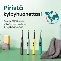 Beurer Hammashoito*sähköhammasharja Sonic SC50 Splashy lemon