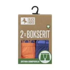 Black Horse Alusvaatteet*bokserit 2pack I139 Blue Orange