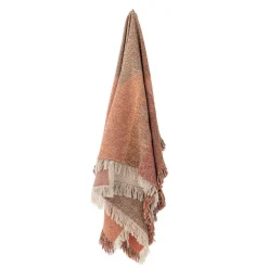Bloomingville Sisustustekstiilit*Arni Throw, Brown, Recycled Cotton