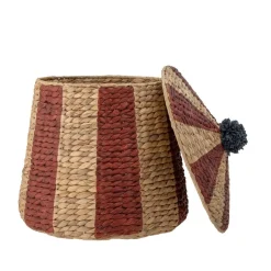 Bloomingville Mini Säilytyskorit Ja Laatikot|Lastenhuone*kori Birsen kannella punainen/beige