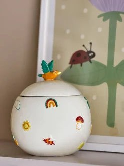 Bloomingville Mini Lastenhuone*purkki Agnes kannella valkoinen