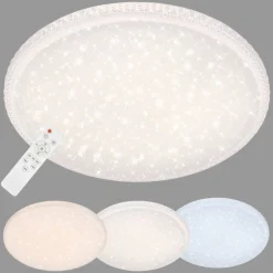 Briloner Sisustusvalaisimet*LED-plafondi CCT tähtikuviokupu ja kristallikoriste