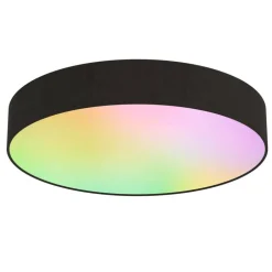 Calex Sisustusvalaisimet*kattoplafondi Smart Ø40 cm RGB + 3000-6500K musta