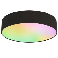 Calex Sisustusvalaisimet*kattoplafondi Smart Ø30 cm RGB + 3000-6500K musta
