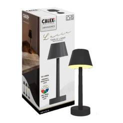 Calex Sisustusvalaisimet*pöytävalaisin Lucca IP54 ladattava