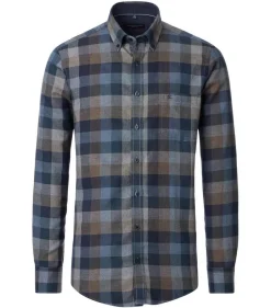 Casamoda Kauluspaidat*paita 444362200 Casual fit 101 sininen