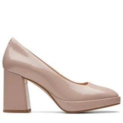 Clarks Avokkaat Ja Juhlakengät*avokkaat Zoya85 Court Sand Patent