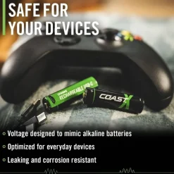 Coast Paristot|Lamput Ja Valaisintarvikkeet*paristo AA USB-C 1.5V 4 kpl sis. latauskaapelin
