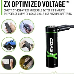Coast Paristot|Lamput Ja Valaisintarvikkeet*paristo AA USB-C 1.5V 4 kpl sis. latauskaapelin