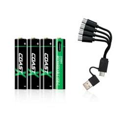 Coast Paristot|Lamput Ja Valaisintarvikkeet*paristo AAA USB-C 1.5V 4 kpl sis. latauskaapelin