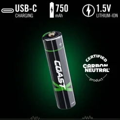Coast Paristot|Lamput Ja Valaisintarvikkeet*paristo AAA USB-C 1.5V 4 kpl sis. latauskaapelin