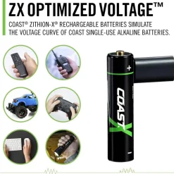 Coast Paristot|Lamput Ja Valaisintarvikkeet*paristo AAA USB-C 1.5V 4 kpl sis. latauskaapelin