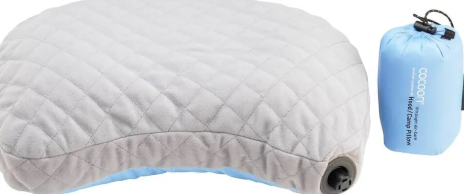 Cocoon Retkeilytarvikkeet|Makuupussit Ja -Alustat*retkityyny AirCore Hood/Camp Pillow vaaleansininen/harmaa