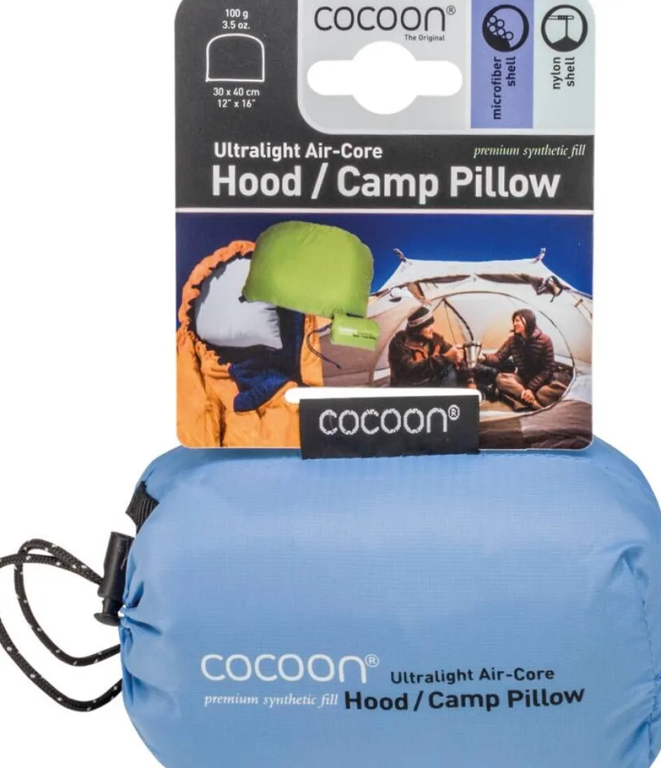 Cocoon Retkeilytarvikkeet|Makuupussit Ja -Alustat*retkityyny AirCore Hood/Camp Pillow vaaleansininen/harmaa