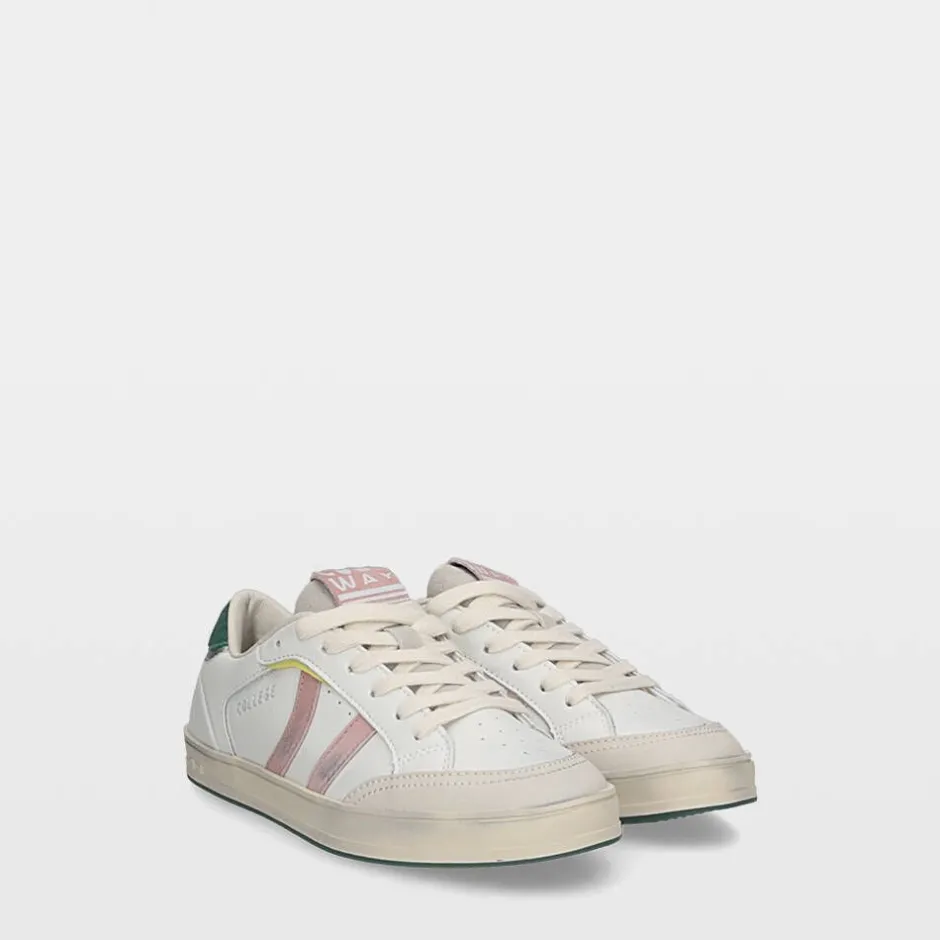 Coolway Tennarit Ja Sneakerit|Kävelykengät*tennarit College BOB BOB White / pink