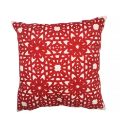 Create Home Sisustustekstiilit*tyyny Kukka 45x45 cm punainen puuvilla