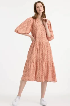 Create Vapaa-Ajan Mekot*mekko Cecilia Orange/ Cream