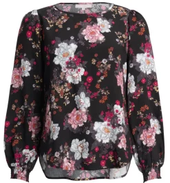 Create Puserot*pusero Bianca Flower Black / musta