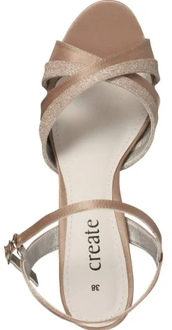 Create Avokkaat Ja Juhlakengät*sandaletit L24529-1 Beige/champagne gold