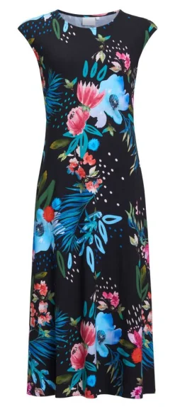 Create Vapaa-Ajan Mekot*trikoomekko Aster black Black / multicolour