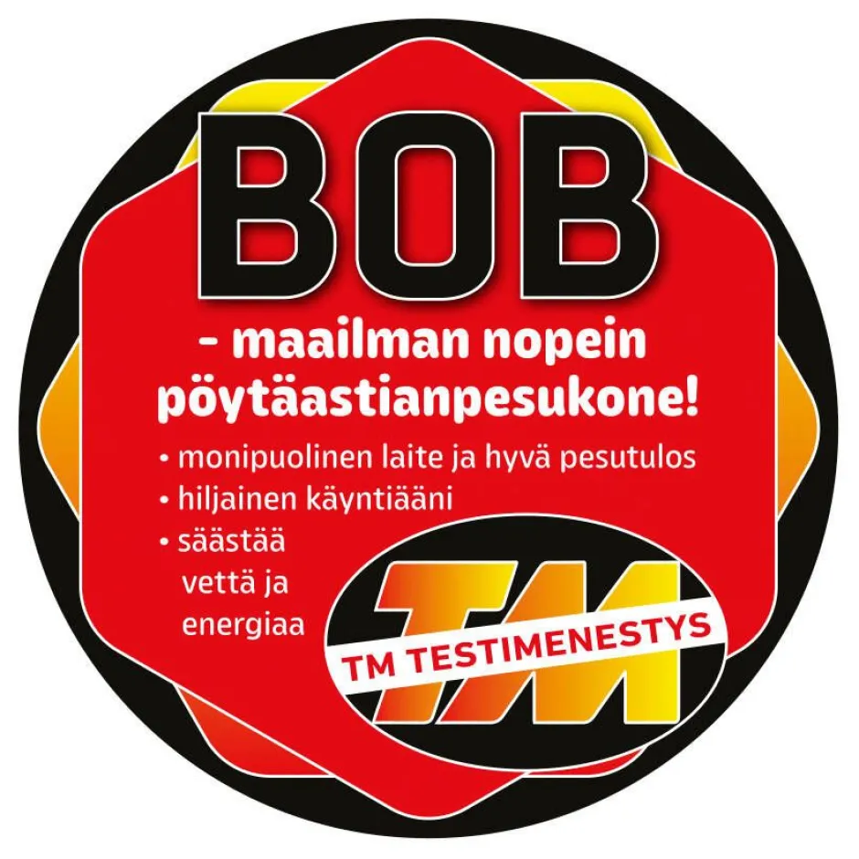 Daan Tech Astianpesu*pöytäastianpesukone Bob musta kiilto