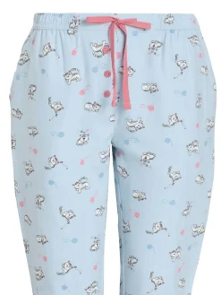 Damella Yö- Ja Oloasut*pyjama 70116 182 Vaaleansininen