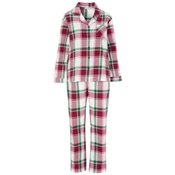 Damella Yö- Ja Oloasut*pyjama 70101 896 Viini / Valkoinen