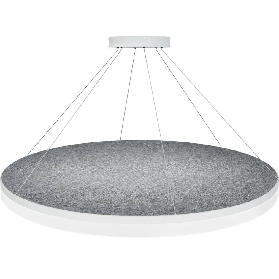 Design by Gru00f6nlund Sisustusvalaisimet*Design by Grönlund Acoustic Circulo 120 kattovalaisin vaaleanharmaa 3000K