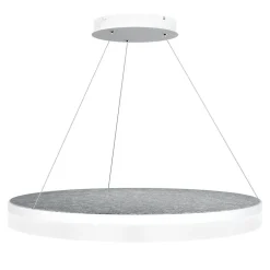Design by Gru00f6nlund Sisustusvalaisimet*Design by Grönlund Acoustic Circulo 80 kattovalaisin vaaleanharmaa 4000K