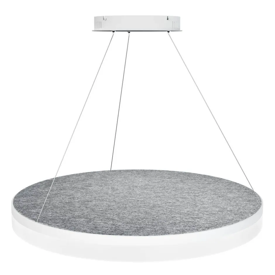 Design by Gru00f6nlund Sisustusvalaisimet*Design by Grönlund Acoustic Circulo 80 kattovalaisin vaaleanharmaa 4000K