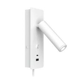 Design by Gru00f6nlund Sisustusvalaisimet*Design by Grönlund seinävalaisin Gent USB A+C valkoinen