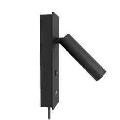 Design by Gru00f6nlund Sisustusvalaisimet*Design by Grönlund seinävalaisin Gent USB A+C musta