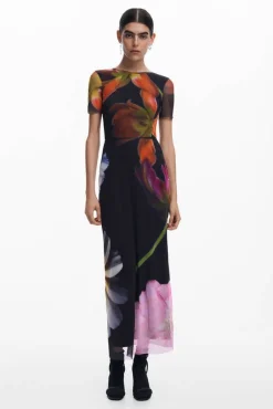 Desigual Vapaa-Ajan Mekot*mekko 25SWVK12 2000 Musta / Multicolor