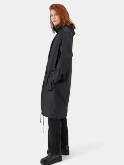 Didriksons Kevät- Ja Syystakit*takki Edina w parka long 060 Musta