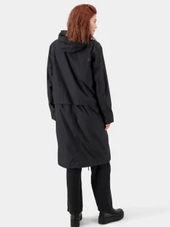 Didriksons Kevät- Ja Syystakit*takki Edina w parka long 060 Musta
