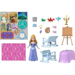 Disney Princess Nuket Ja Kotileikki*leikkisetti vaunut & linna