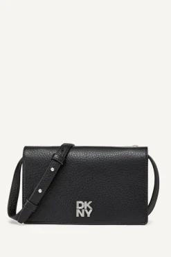 DKNY Laukut Ja Kassit*olkalaukku Etta Wallet On A String BSV BSV Black silver