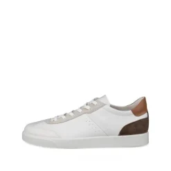 Ecco Tennarit Ja Sneakerit|Kävelykengät*tennarit Street Lite Leather Lace Nords 61173 White / gravel / cashmere
