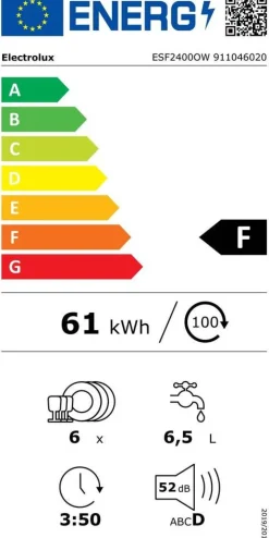 Electrolux Liesituulettimet*liesituuletin valk. 60 cm EFU216W