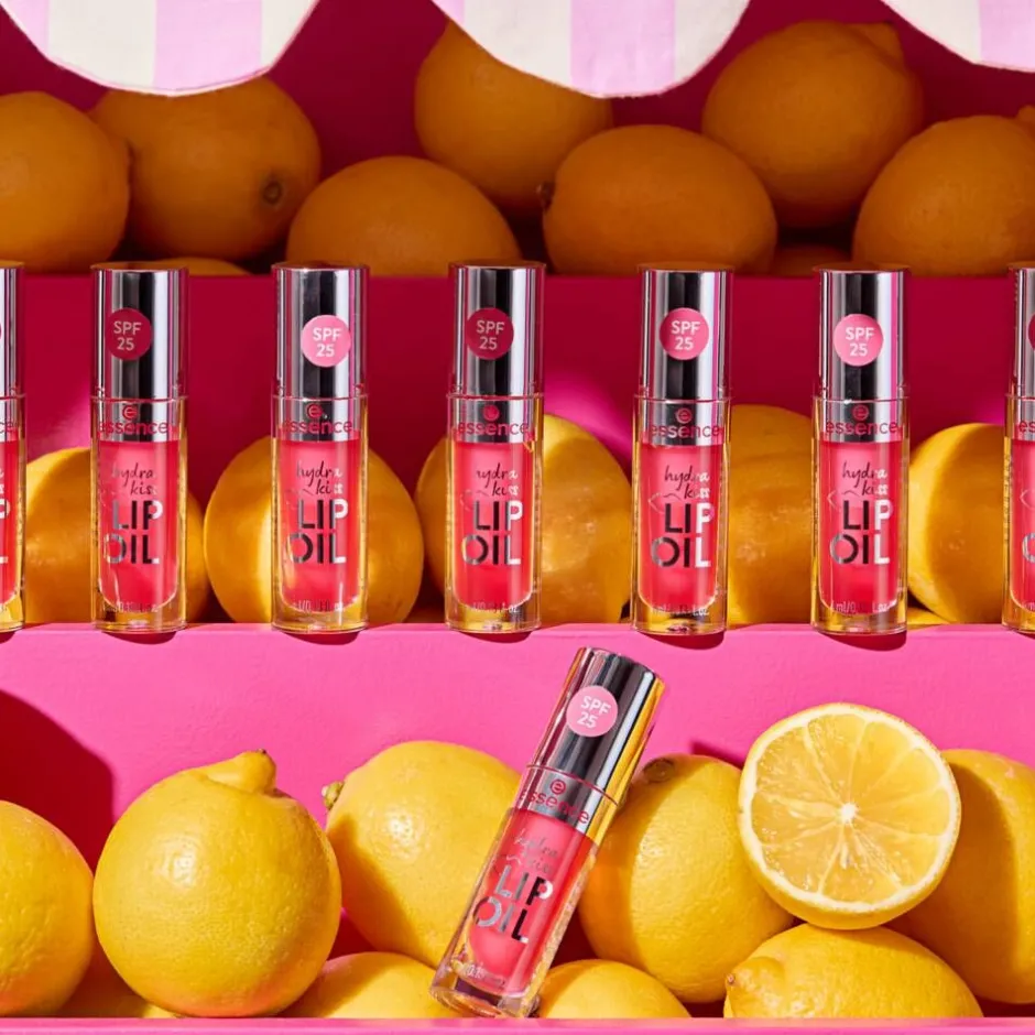 Essence Meikit*huuliöljy PINK SQUEEZE, PLEASE! hydra kiss lip oil 1