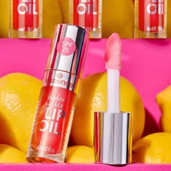 Essence Meikit*huuliöljy PINK SQUEEZE, PLEASE! hydra kiss lip oil 1