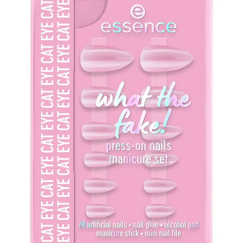 Essence Kynsilakat Ja -Tarvikkeet|Meikit*tekokynnet What The Fake! Press-On nails manicure set