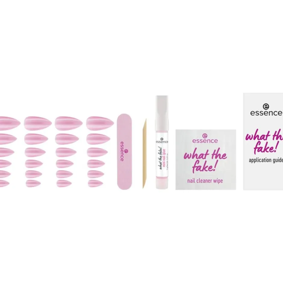 Essence Kynsilakat Ja -Tarvikkeet|Meikit*tekokynnet What The Fake! Press-On nails manicure set