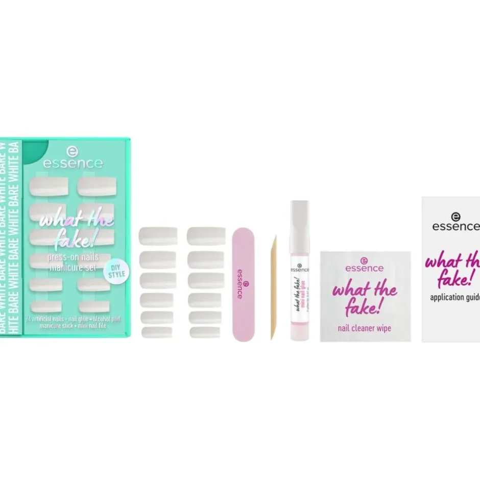 Essence Kynsilakat Ja -Tarvikkeet|Meikit*tekokynnet What The Fake! Press-On nails manicure se
