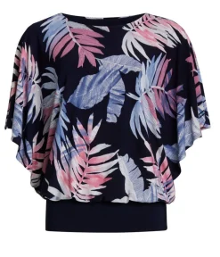 Femme Trikoopaidat Ja Colleget*paita 4366 10276 Navy, pink 69
