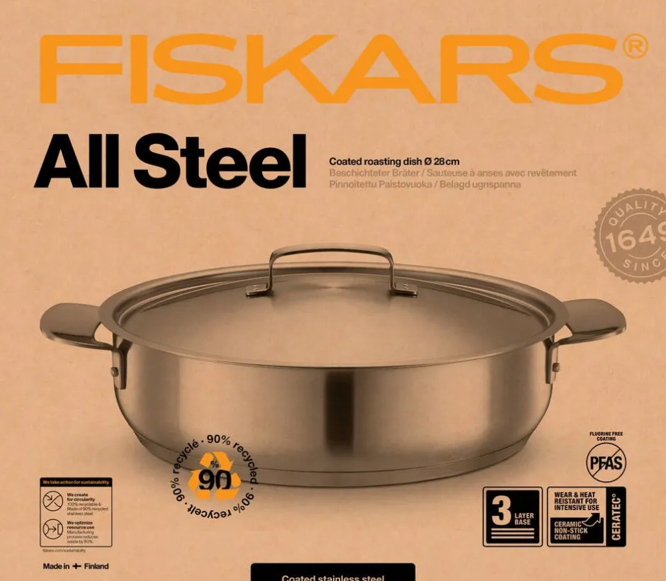 Fiskars Paistoastiat*All Steel paistovuoka 28 cm